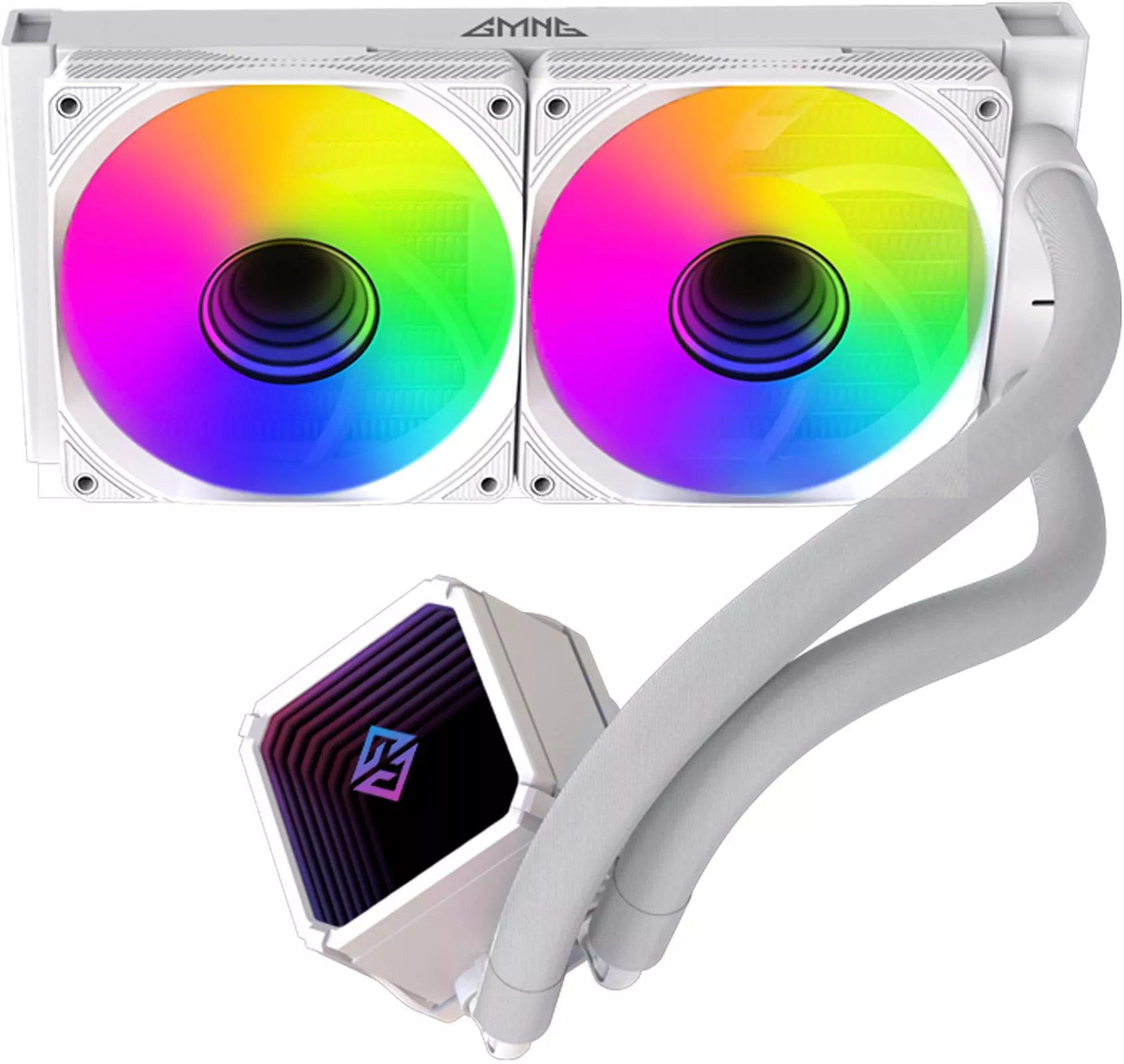 

Жидкостное охлаждение GMNG GG-LC240ARGB1 для Socket 115x/2066/2011/2011-3/1356/1366/1200/AM5/AM4/AM3/AM3+/FM1/AM2+/FM2/FM2+, 260 Вт, 2x120 мм, ARGB, белый (GG-LC240ARGB1-WH), GG-LC240ARGB1
