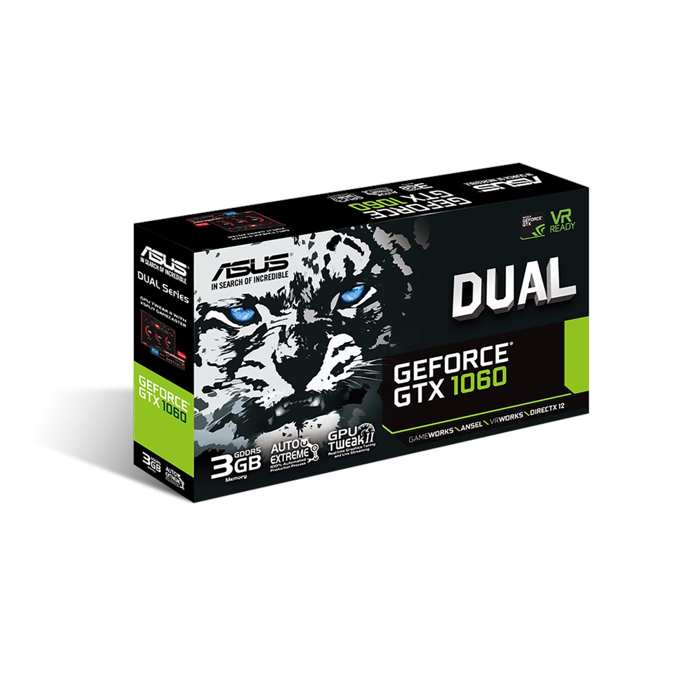 ASUS NVIDIA GeForce GTX 1060 3Gb DDR5 DUAL GTX1060 3G 541519 e2e4