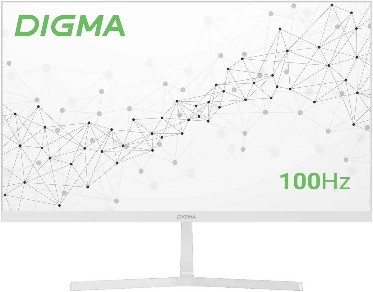 Монитор 23.8" Digma Progress 24P502F IPS, 1920x1080 (16:9), 250кд/м2, 100 Гц, 7 мс, 178°/178°, VGA, HDMI, DisplayPort, белый (DM24SB06) б/у, после ремонта (замена матрицы), без существенных следов эксплуатации, полный комплект