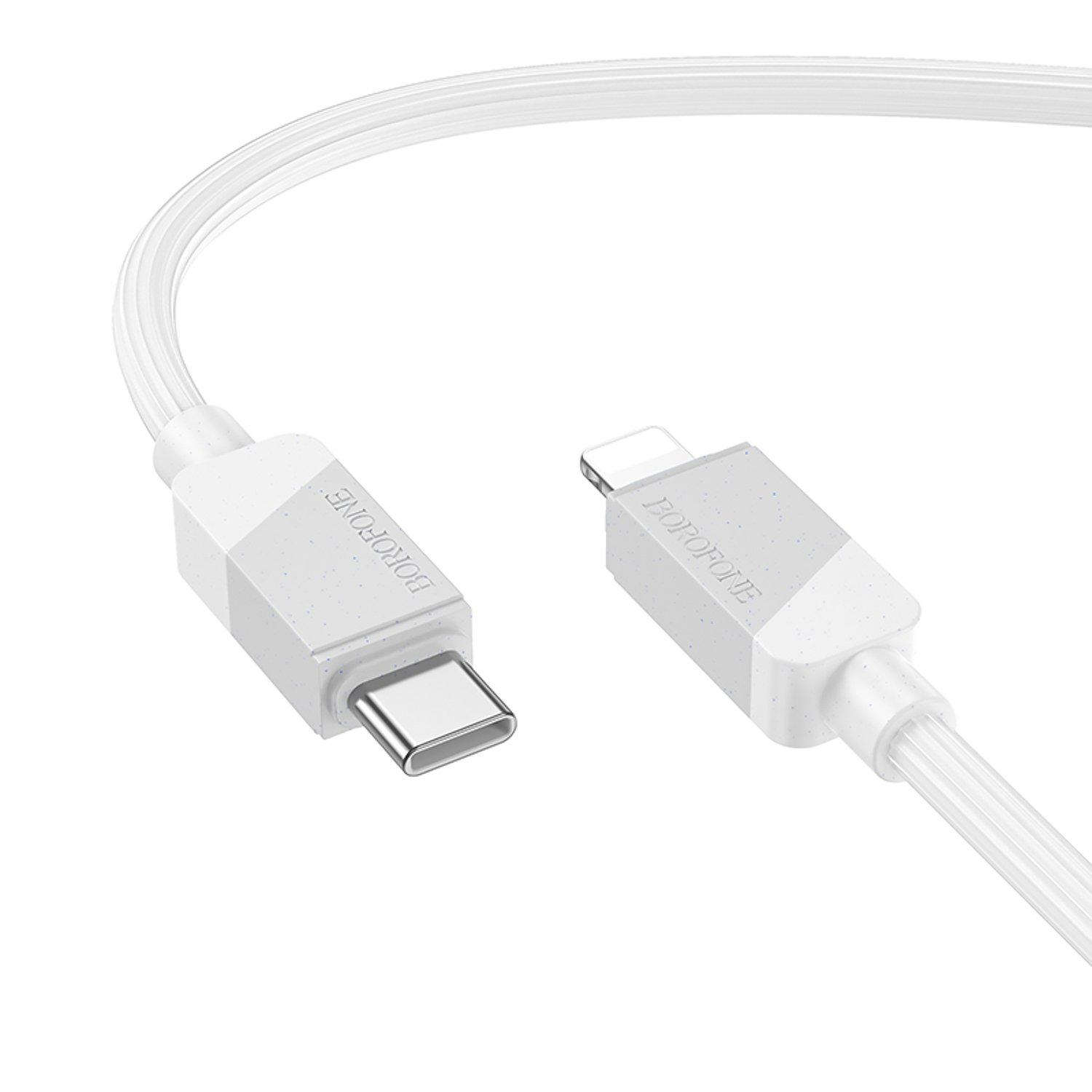 

Кабель USB Type-C-Lightning 8-pin, 3А, 27 Вт, 1 м, белый, Borofone BX107, BX107