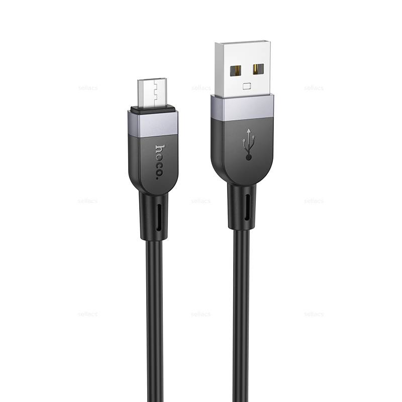 

Кабель USB-Micro USB, 2.4А, 12 Вт, 1 м, черный, HOCO Energy X109, X109