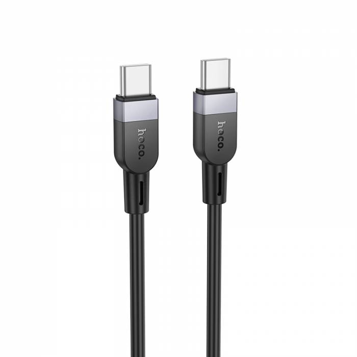

Кабель USB Type-C(M)-USB Type-C(M), быстрая зарядка, 3А, Power Delivery 60 Вт, 2 м, черный, HOCO Energy X109 (6942007636322), X109
