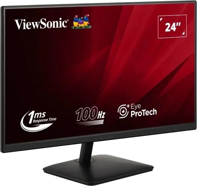 

Монитор 23.8" Viewsonic VA2408-MHDB IPS, 1920x1080 (16:9), 250кд/м2, 100 Гц, 1 мс, 178°/178°, VGA, HDMI, DisplayPort, USB-Hub, черный (VA2408-MHDB), VA2408-MHDB