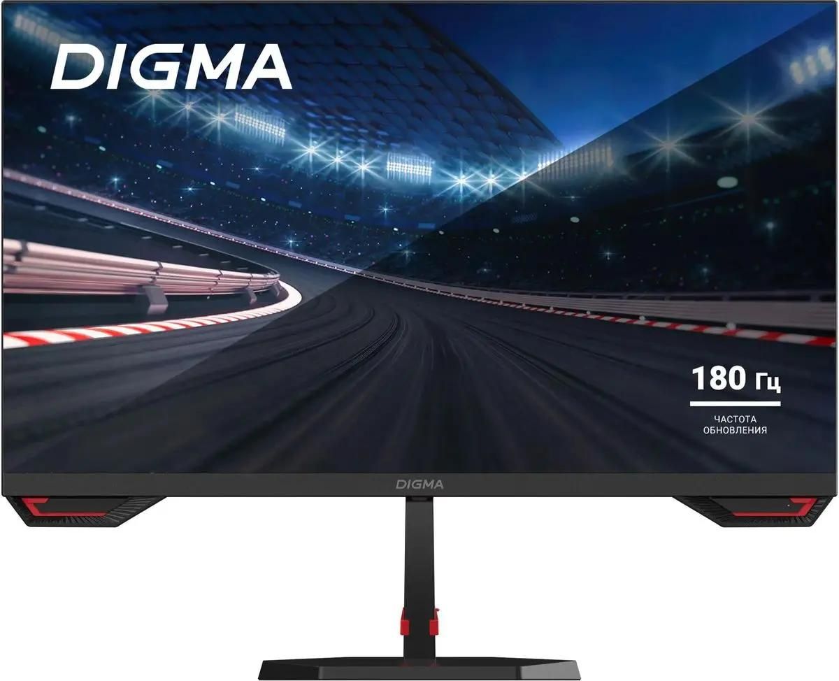 

Монитор 23.8" Digma Overdrive 25P510F IPS, 1920x1080 (16:9), 250кд/м2, 180 Гц, 1 мс, 178°/178°, HDMI, DisplayPort, черный (DM25SG02), 25P510F