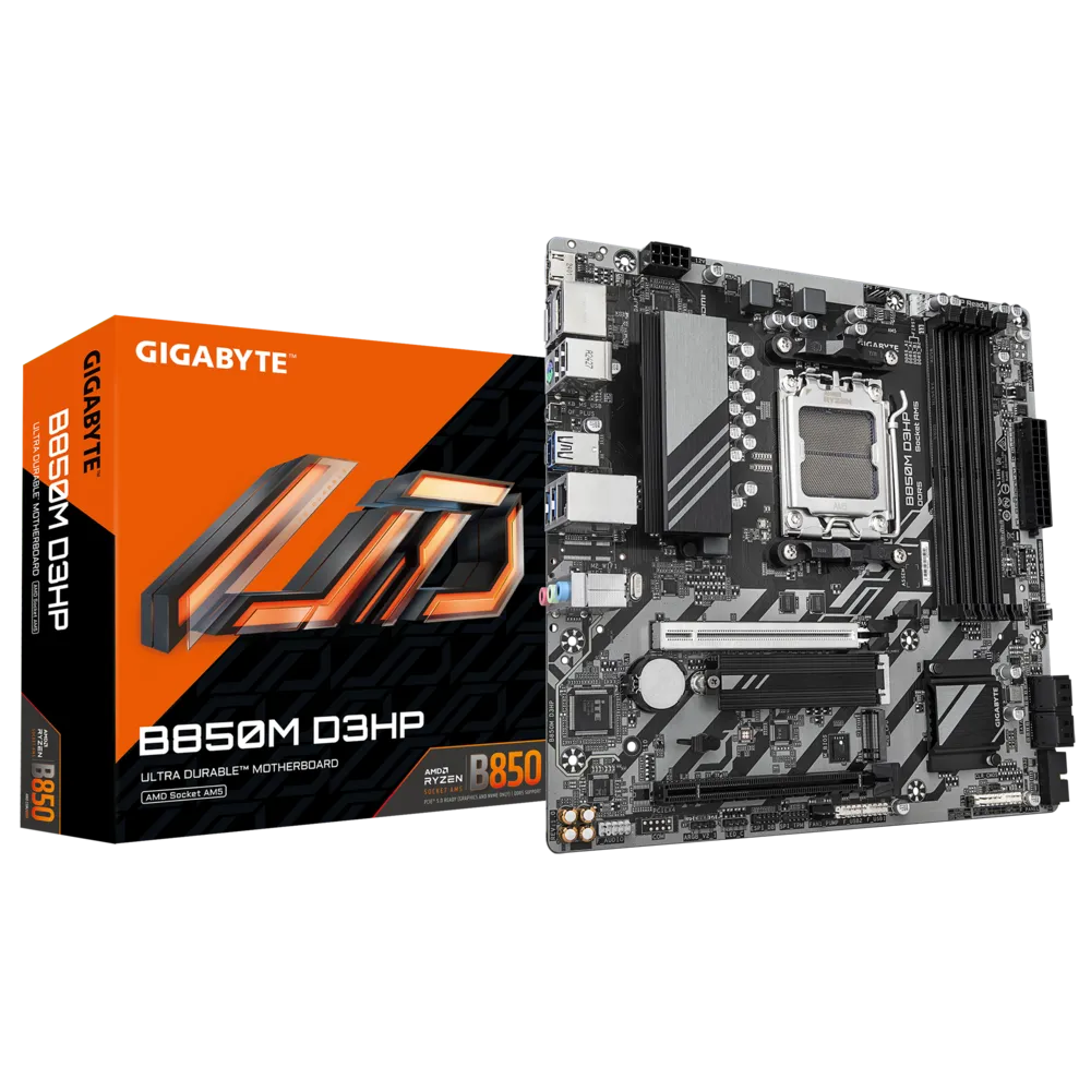 Материнская плата GIGABYTE B850M D3HP, AM5, AMD B850, mATX