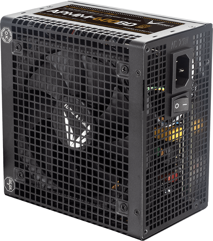 

Блок питания 600 Вт ATX Formula V AP-MM 600BD, 120 мм, 80 Plus Bronze, Retail (APMM-600BD), 600BD