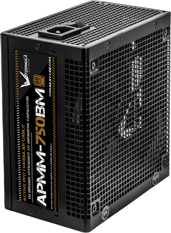 

Блок питания 750 Вт ATX Formula V AP-MM 750BM, 140 мм, 80 Plus Bronze, Retail (APMM-750BM), 750BM