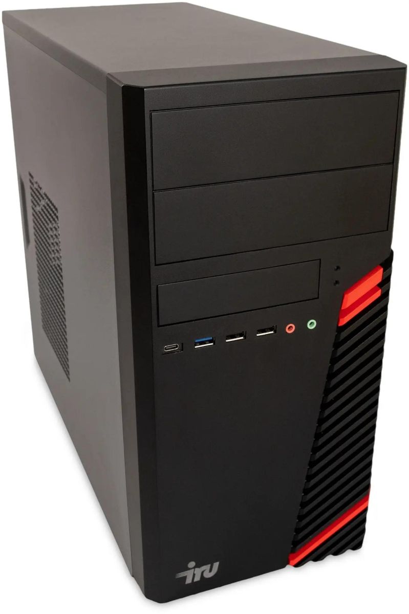 

Системный блок IRU Опал 515, Intel Core i5 10400 2.9 ГГц, 8Gb RAM, 256Gb SSD, без ОС, черный, клавиатура, мышь (2056744)