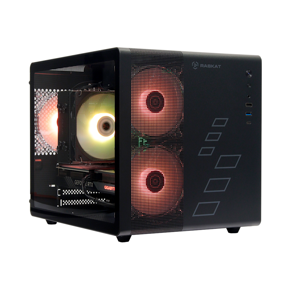 Системный блок Raskat Strike 520, Intel Core i5 13400F 2.5 ГГц, 32Gb RAM, 1Tb SSD, NVIDIA GeForce RTX 4060 8Gb, без ОС, черный (Strike 520 ) б/у, после ремонта (переустановка фиксатора разъема PCI-Ex16 мат.платы), без существенных следов эксплуатации, полный комплект