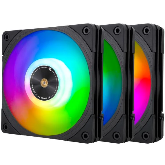 

Комплект вентиляторов Thermalright TL-B12-S, 120 мм, 2150rpm, 28.1 дБ, 4-pin PWM, 3шт, черный, ARGB подсветка (TPTL_B12_S_ARGB_3pcs), TL-B12-S