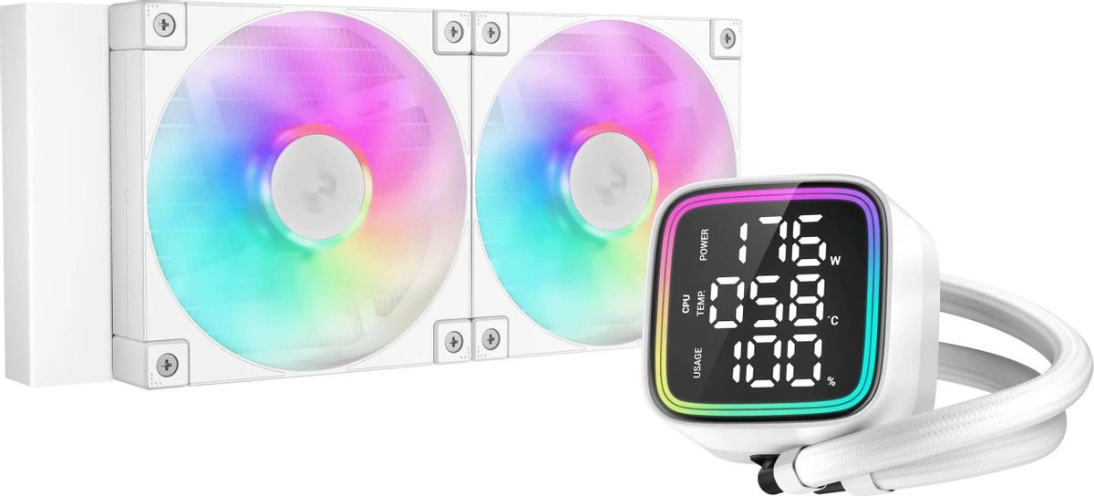 

Жидкостное охлаждение Deepcool LD240 ARGB для Socket 115x/1200/1700/1851/AM5/AM4, 2x120 мм, ARGB, белый (R-LD240-WHDMMN-G-1), LD240 ARGB