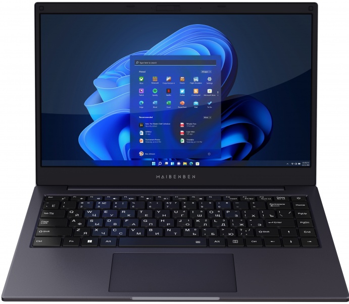 

Ноутбук Maibenben Smart S14A-R545UM 14" IPS 1920x1080, AMD Ryzen 5 Pro 4650U 2.1 ГГц, 8Gb RAM, 512Gb SSD, W11, темно-синий (S14A-R545UMB1SHURE0), S14A-R545UM
