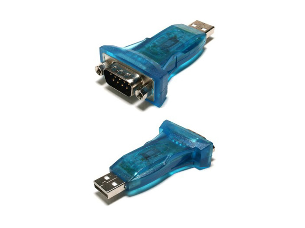 Переходник (адаптер) USB(Am)-COM(9m), синий, ORIENT