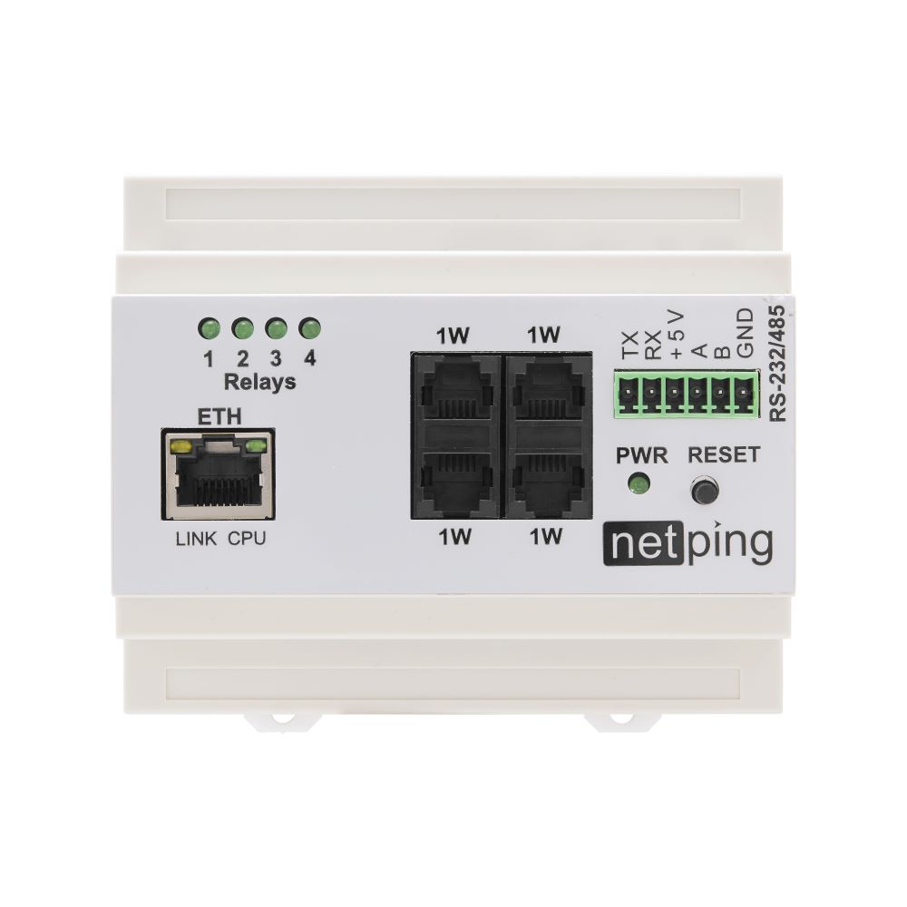 

Устройство мониторинга NetPing v5 для DIN-рейки, ширина 106 мм, 1 шт. (NetPing-v5), Белый, v5