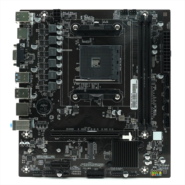 Материнская плата AFOX A320-MA-V4, SocketAM4, AMD A320, 2xDDR4, PCI-Ex16, 4SATA3, 5.1-ch, GLAN, mATX, Retail б/у