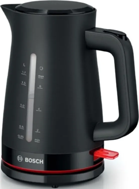 

Чайник электрический Bosch TWK3M123 1.7л. 2.4 кВт, пластик, черный ( TWK3M123), TWK3M123