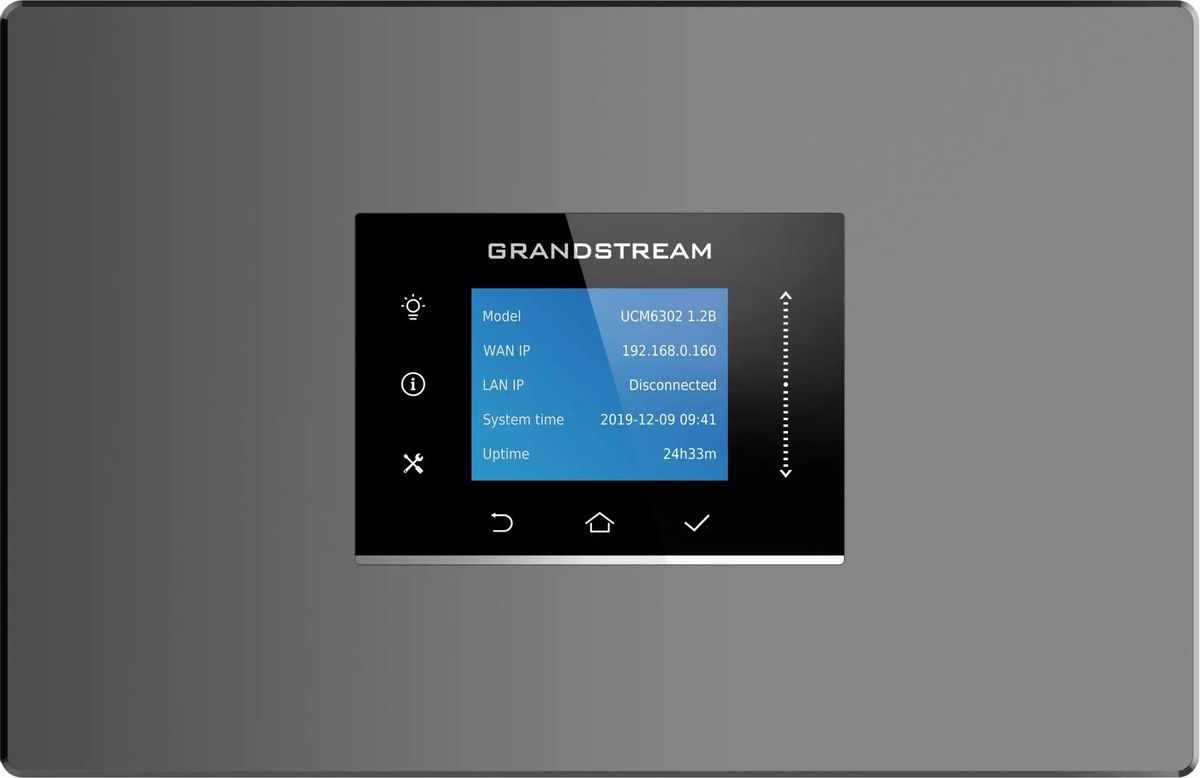 

Гибридная цифровая АТС Grandstream UCM6301, цифровых внутренних линий 75, 500 абонентов, WAN: 1x1 Гбит/с, LAN: 1x1 Гбит/с, черный (UCM6301), UCM6301