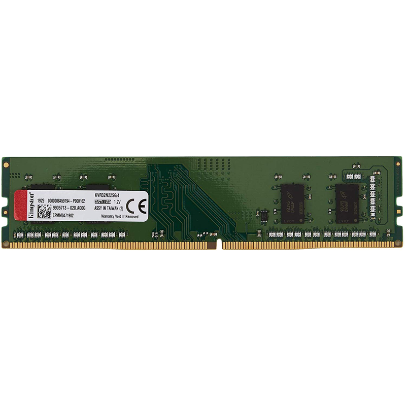

Память DDR4 DIMM 4Gb, 3200MHz, CL22, 1.2 В, Kingston, ValueRAM (KVR32N22S6/4), KVR32N22S6/4