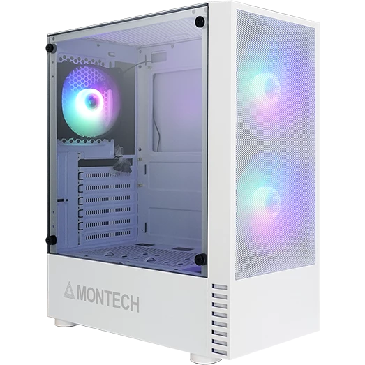 Корпус MONTECH X2 MESH, Midi-Tower, без БП, белый