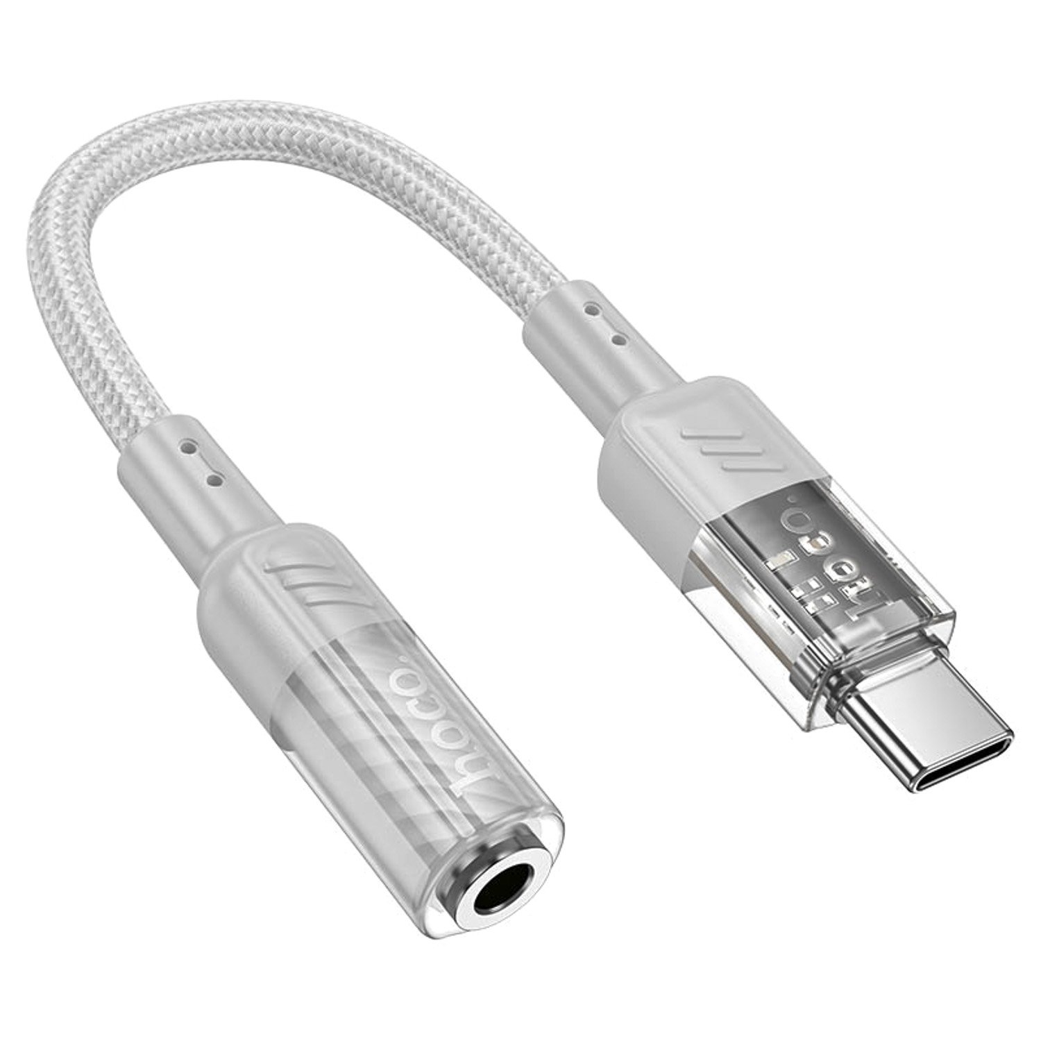 

Переходник (адаптер) USB Type-C(M)-Jack 3.5mm(F), серый HOCO LS37 Spirit, LS37 Spirit