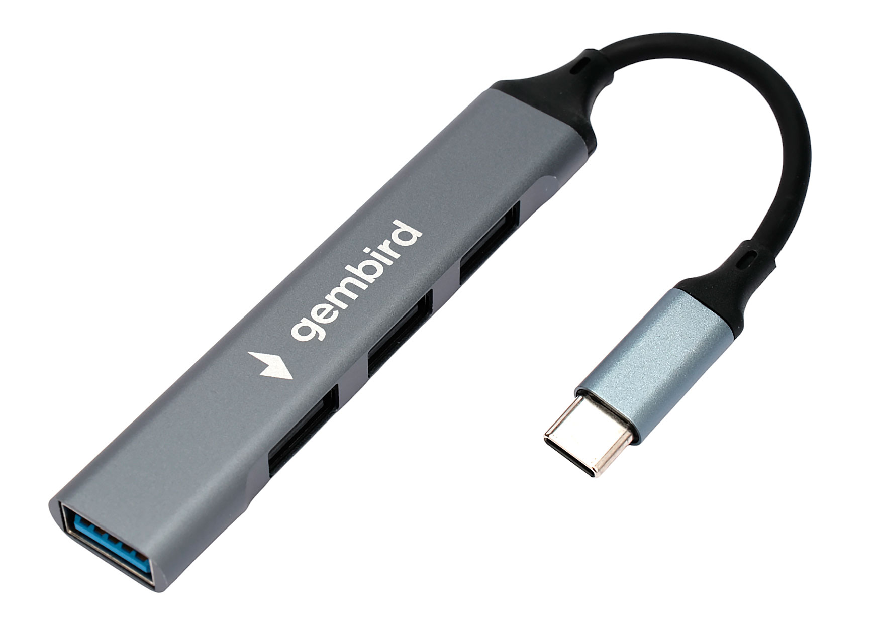 Концентратор Gembird UHB-C202, 3xUSB 2.0, 1xUSB 3.0