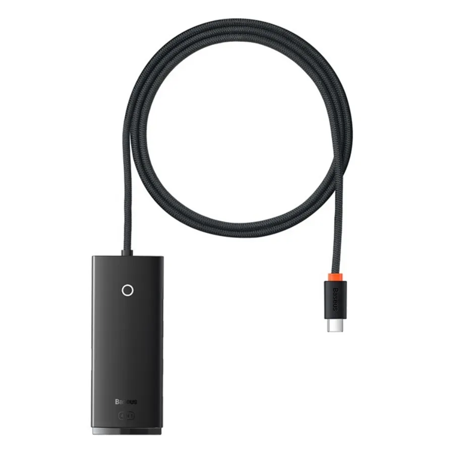 

Концентратор Baseus Lite Series 4-Port Type-C HUB, 4xUSB 3.0, 1 (для питания)xUSB-C, черный (WKQX030401), Lite Series 4-Port Type-C HUB