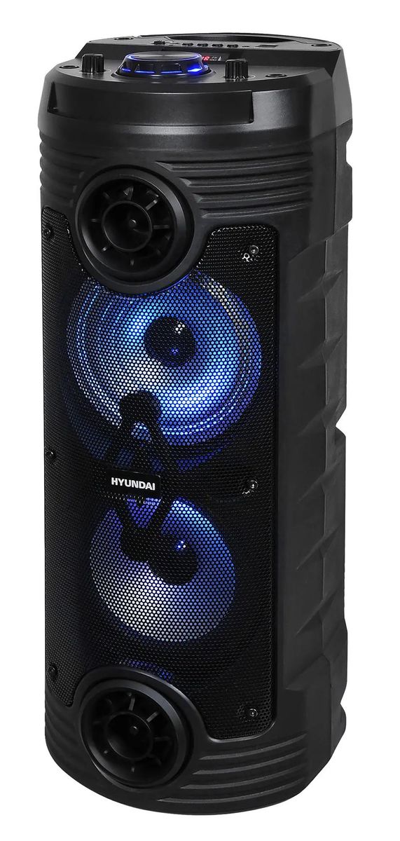 Минисистема Hyundai H-MC170 черный 80Вт/FM/USB/BT/SD/MMC(H-MC170)