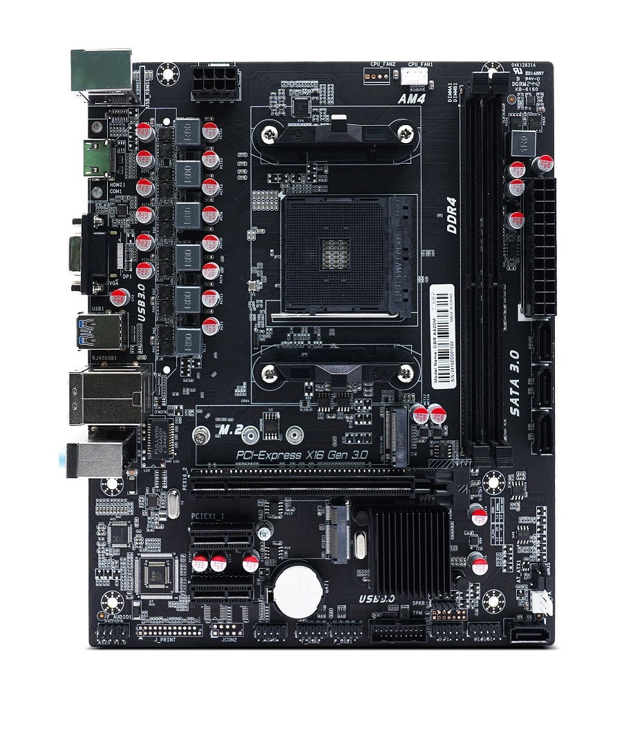 

Материнская плата CBR A520M, SocketAM4, AMD A520, 2xDDR4, PCI-Ex16, 4SATA3, 7.1-ch, GLAN, 4 USB 3.0, 1 USB 3.1, VGA, HDMI, mATX, Retail, A520M