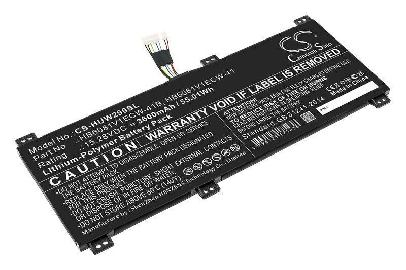 

Аккумуляторная батарея CameronSino CS-HUW290SL для Honor, 15.3V, 3.6 А·ч, 55Wh, черный (CS-HUW290SL), CS-HUW290SL