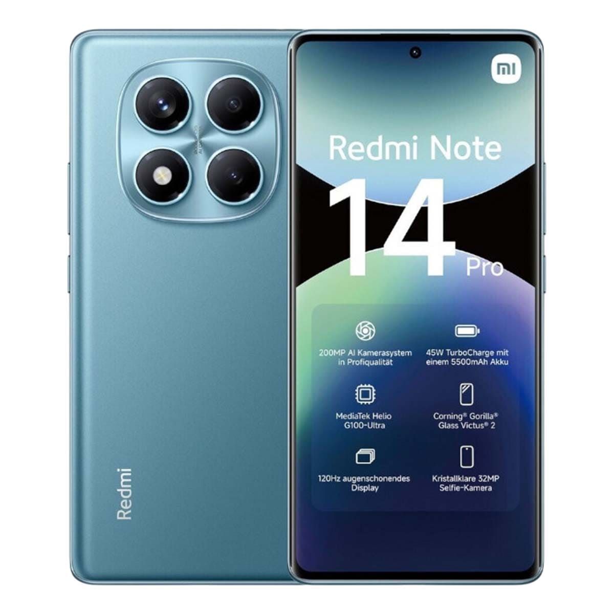 

Смартфон Xiaomi Redmi Note 14 Pro, 6.67" 2712x1220 AMOLED, MediaTek Helio G100-Ultra, 12Gb RAM, 512Gb, 3G/4G/5G, NFC, Wi-Fi, BT, 3xCam, 2-Sim, 5500 мА⋅ч, USB Type-C, Android 14, синий (MZB0IW0RU/61376), Redmi Note 14 Pro