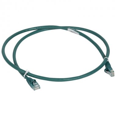 

Патч-корд UTP кат.6, 1 м, RJ45-RJ45, зеленый, CCA, LSZH, Legrand (051858)