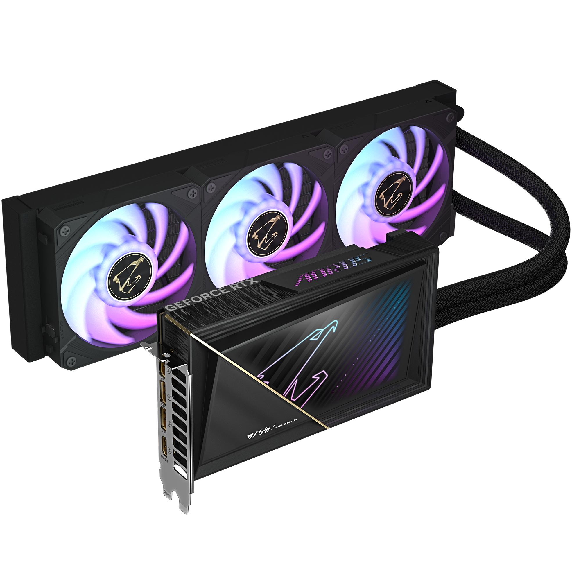 Видеокарта GIGABYTE NVIDIA GeForce RTX 5080 AORUS XTREME WATERFORCE 16G, 16Gb GDDR7