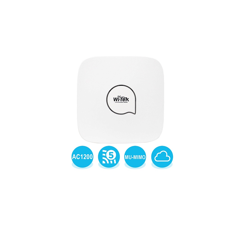 Точка доступа Wi-Tek WI-AP217, LAN: 2x1 Гбит/с, 802.11AC Wave2, 2.4 / 5 ГГц, до 1.2 Гбит/с, внутренних антенн: 2x5dBi, PoE (WI-AP217) б/у, после ремонта, без следов эксплуатации, без комплекта