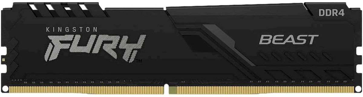 

Память DDR4 DIMM 8Gb, 3200MHz, CL16, 1.35V, Kingston FURY Beast (KF432C16BB/8-SP) Retail, KF432C16BB/8-SP
