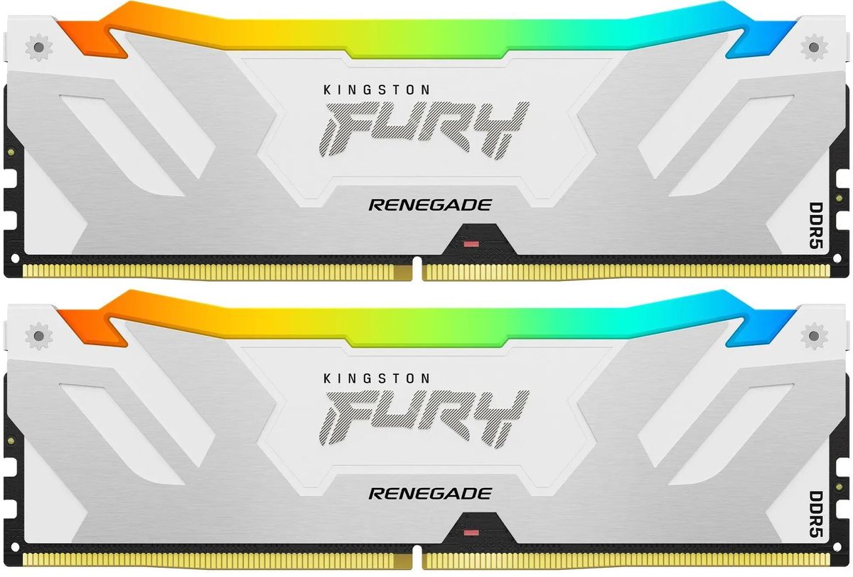 

Комплект памяти DDR5 DIMM 64Gb (2x32Gb), 6400MHz, CL32, 1.4V, Kingston FURY Renegade (KF564C32RWAK2-64) Retail, KF564C32RWAK2-64