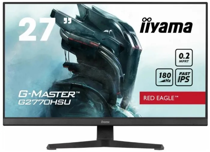 

Монитор 27" Iiyama G-MASTER G2770HSU-B6 IPS, 1920x1080 (16:9), 300кд/м2, 240 Гц, 0.2 мс, 178°/178°, HDMI, DisplayPort, USB-Hub, черный (G2770HSU-B6), G2770HSU-B6
