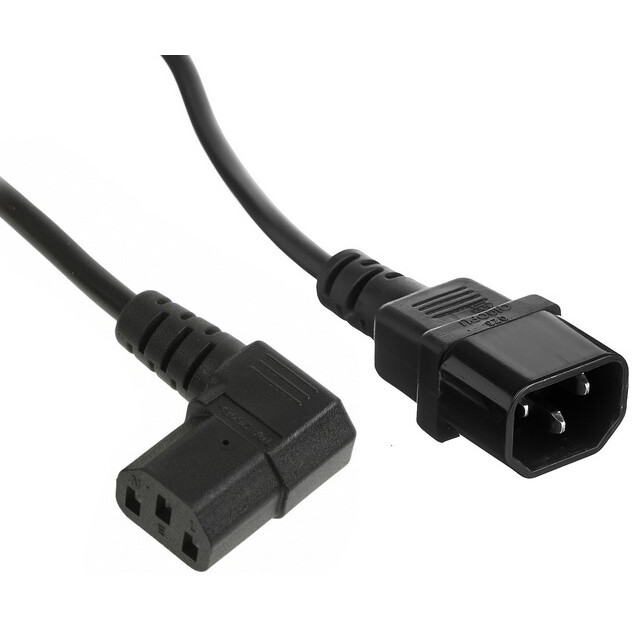 

Кабель-удлинитель IEC 320 C13-IEC 320 C14 угловой, 50 см, черный Exegate, 10A, 0.75 мм (EX297743RUS)