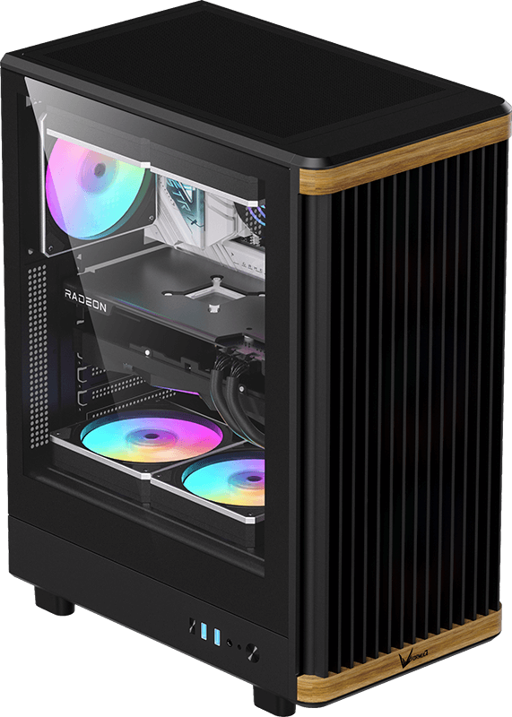 

Корпус Formula V TimberLine T1, ATX, Midi-Tower, 2xUSB 3.0, USB Type-C, RGB подсветка, черный, без БП ( TIMBERLINE T1 Black), TimberLine T1