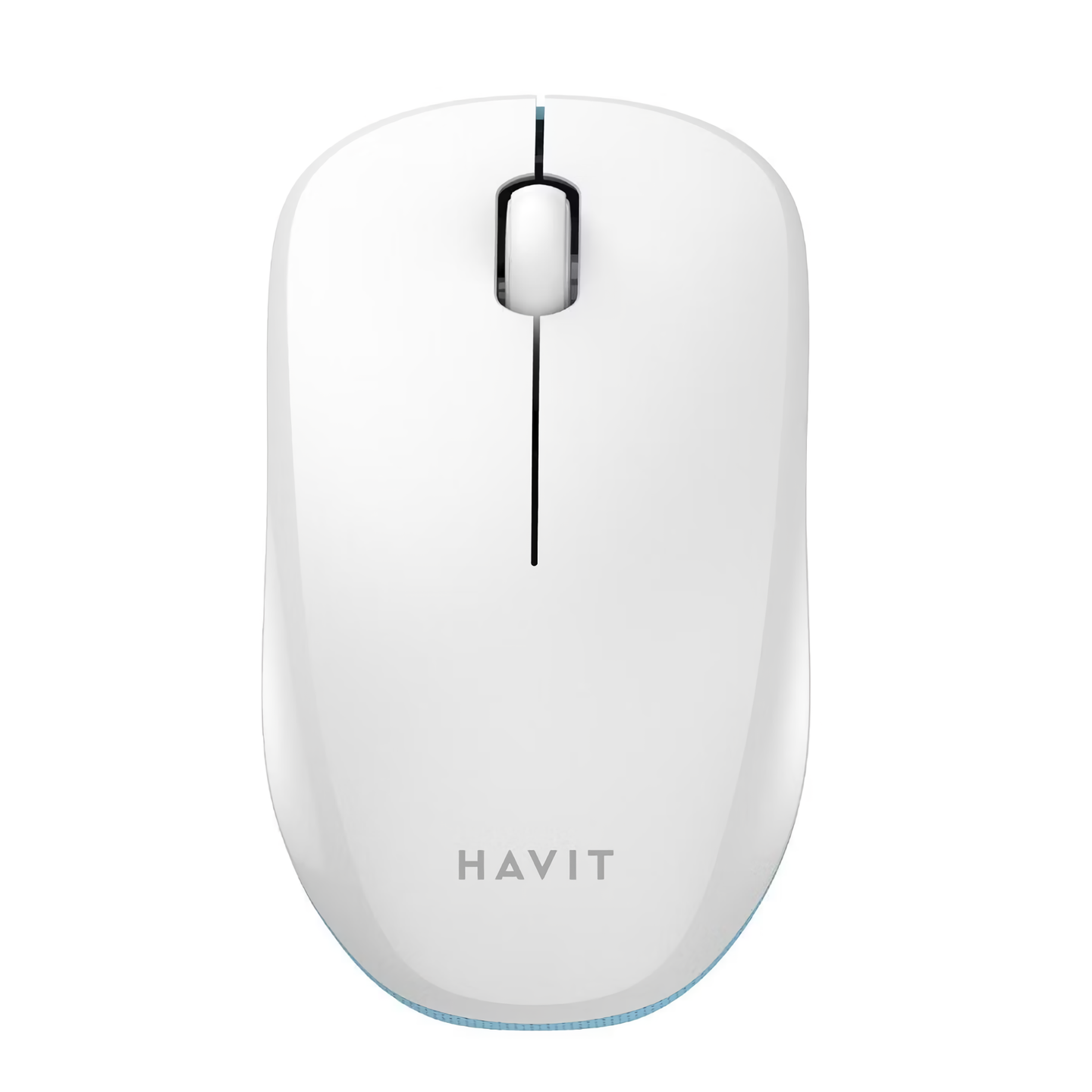 

Мышь беспроводная Havit MS66GT, 1200dpi, оптическая светодиодная, USB, белый/голубой (MS66GT White/Blue), MS66GT