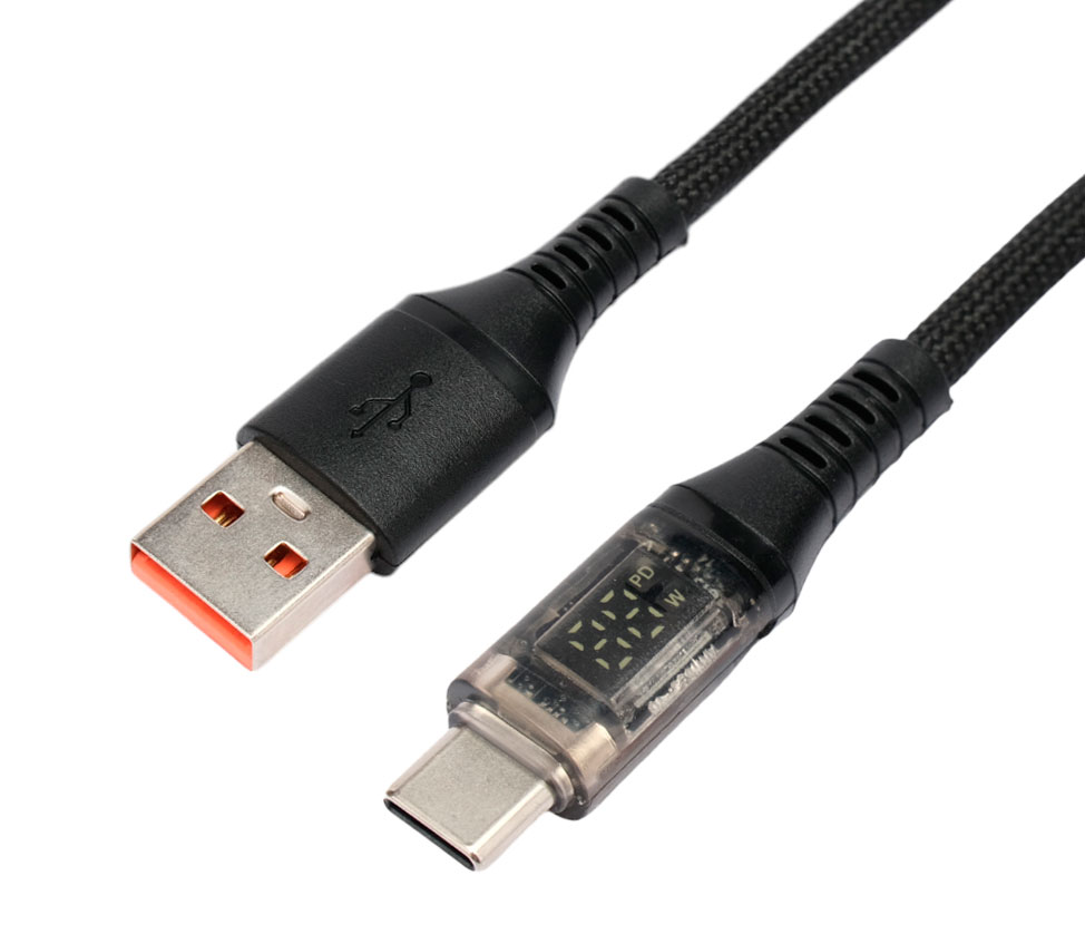 

Кабель USB-USB Type-C, экранированный, быстрая зарядка, 6А, 66 Вт, 1 м, черный, Cablexpert CCP-USB2-AMCM-SCR-1M (CCP-USB2-AMCM-SCR-1M), CCP-USB2-AMCM-SCR-1M