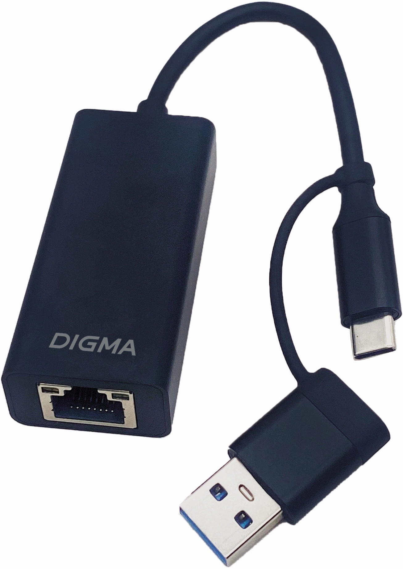 

Сетевая карта Digma DLA-GTUC01, 1xRJ-45, 2.5 Гбит/с, USB 3.0 Type-A/Type-C, Retail (DLA-GTUC01), DLA-GTUC01