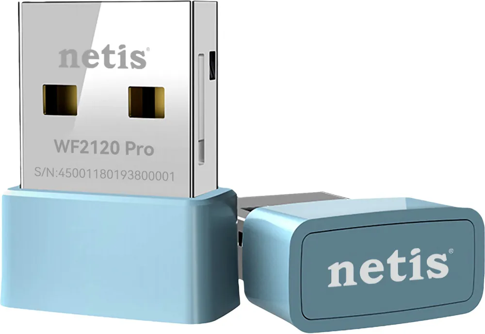 

Адаптер Wi-Fi Netis WF2120 Pro, 802.11n, 2.4 ГГц, до 150 Мбит/с, USB (WF2120 Pro), WF2120 Pro