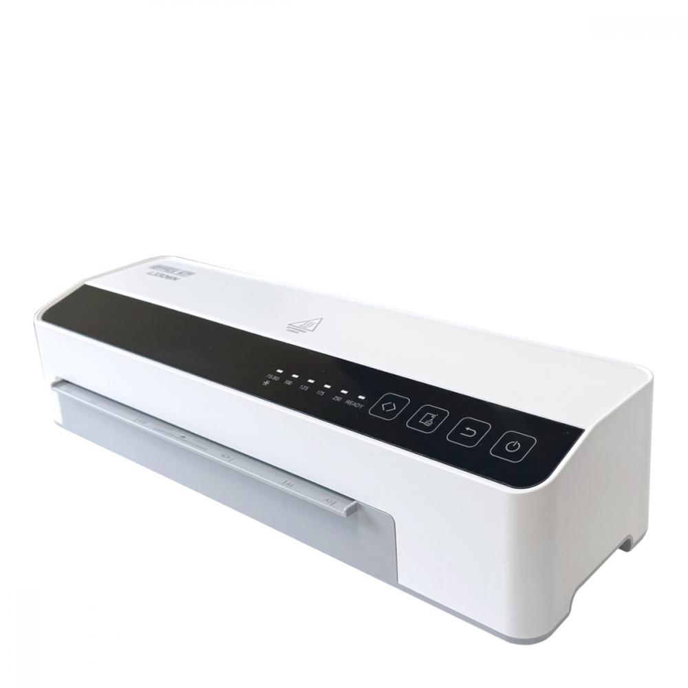 

Ламинатор Office Kit L3306N, A3, 75 мкм - 250 мкм, валов:6, горячее + холодное ламинирование, 100 см/мин., реверс, белый (L3306N), L3306N