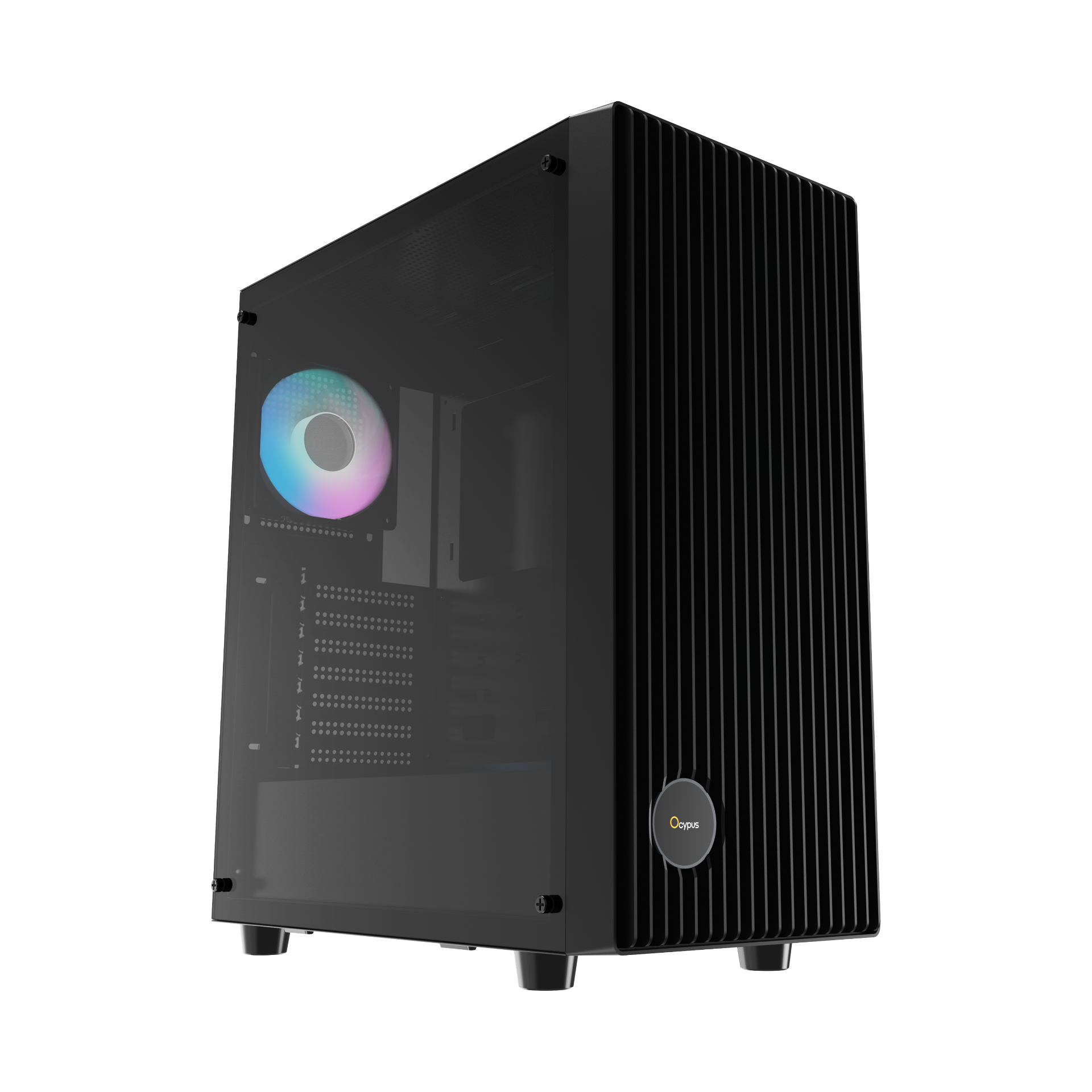 

Корпус Ocypus Gamma C70 BK ARGB, ATX, Midi-Tower, USB 3.0, RGB подсветка, черный, без БП (Gamma-C70-BKG400XX-GL), C70 BK ARGB
