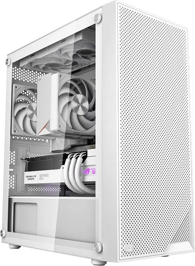 Корпус PCCOOLER C3B310 WH, Midi-Tower, без БП, белый