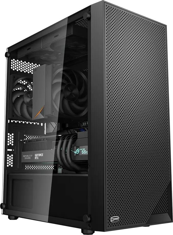 

Корпус PCCOOLER C3B310 BK, mATX, Midi-Tower, USB 3.0, черный, без БП (C3B310-BKP0-GL), C3B310 BK