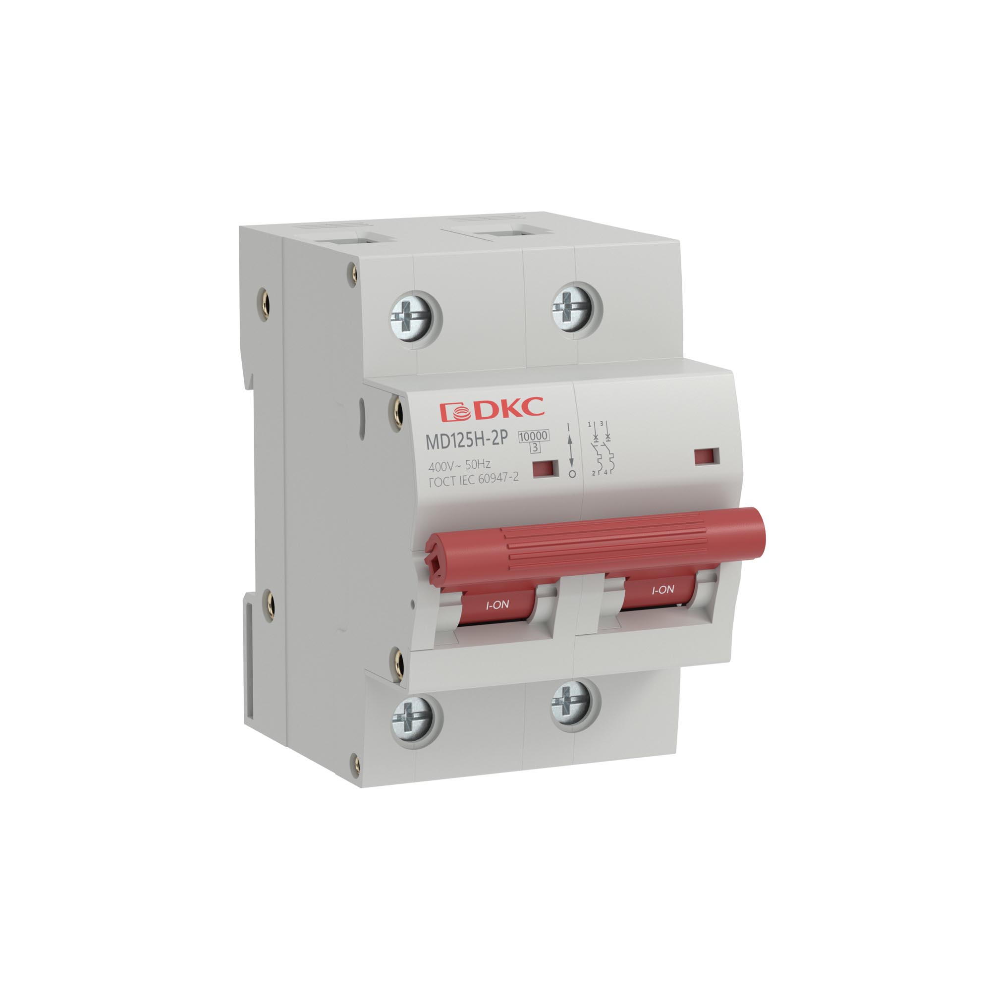 

Выключатель автоматический DKC YON max двухполюсный (2P/2П) 80А C 10кА (MD125H-2PC80)