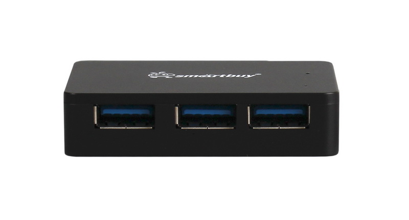

Концентратор Smartbuy SBHA-6000-K, 4xUSB 3.0, черный, SBHA-6000-K