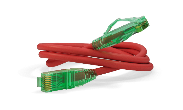 Патч-корд Hyperline UTP, кат.6a, 0.5 м, RJ45-RJ45, красный (PC-LPM-UTP-RJ45-RJ45-C6a-0.5M-LSZH-RD)