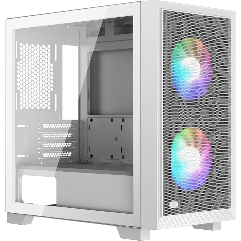 

Корпус PCCOOLER C3D310 WH ARGB, mATX, Mini-Tower, 2xUSB 3.0, RGB подсветка, белый, без БП (C3D310 WH ARGB), C3D310 WH ARGB